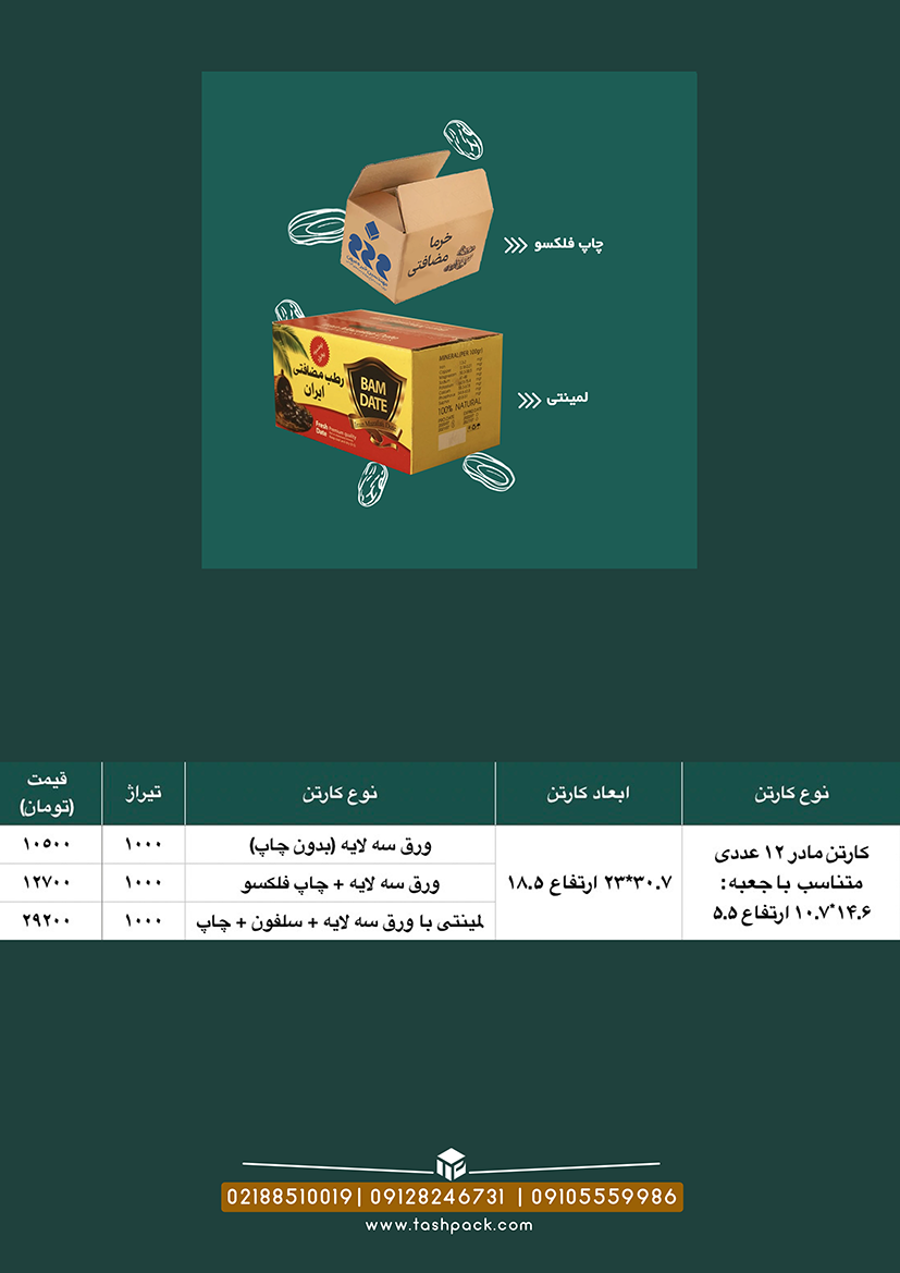 کارتن مادر 10.7 در 14.6 ارتفاع 5.5