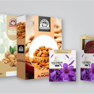 جعبه خشکبار و زعفران