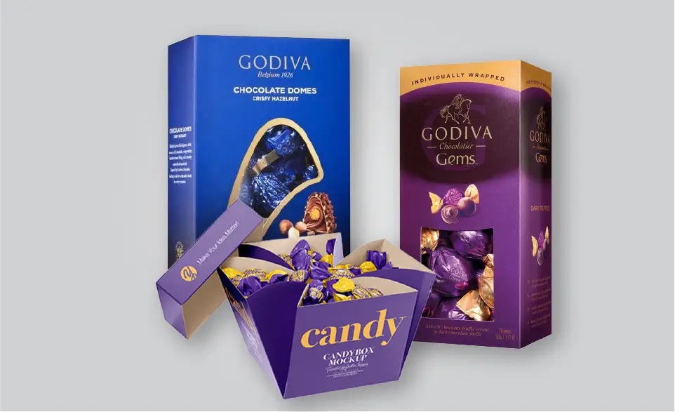 Chocolate-05 جعبه شکلات پیچشی-لقمه ای-تکی-فویل پیچ - تصویر 1